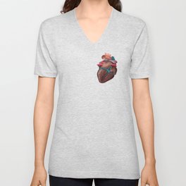 Heart beat V Neck T Shirt