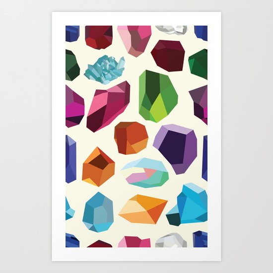 Gemstones Art Print