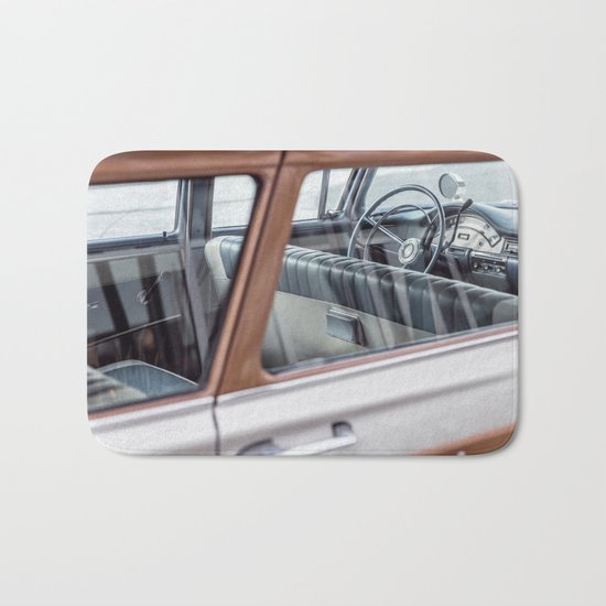 Vintage car brown 4 Bath Mat