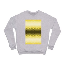 Overlapping Wavy Lines Pattern Pantone 2021 Color Of The Year Illuminating 13-0647 Crewneck Sweatshirt
