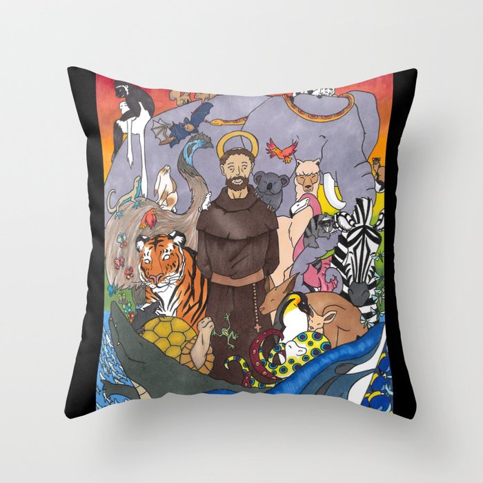 St. Francis Throw Pillow
