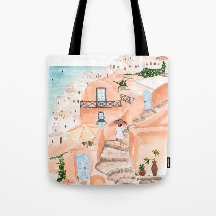 Santorini Tote Bag
