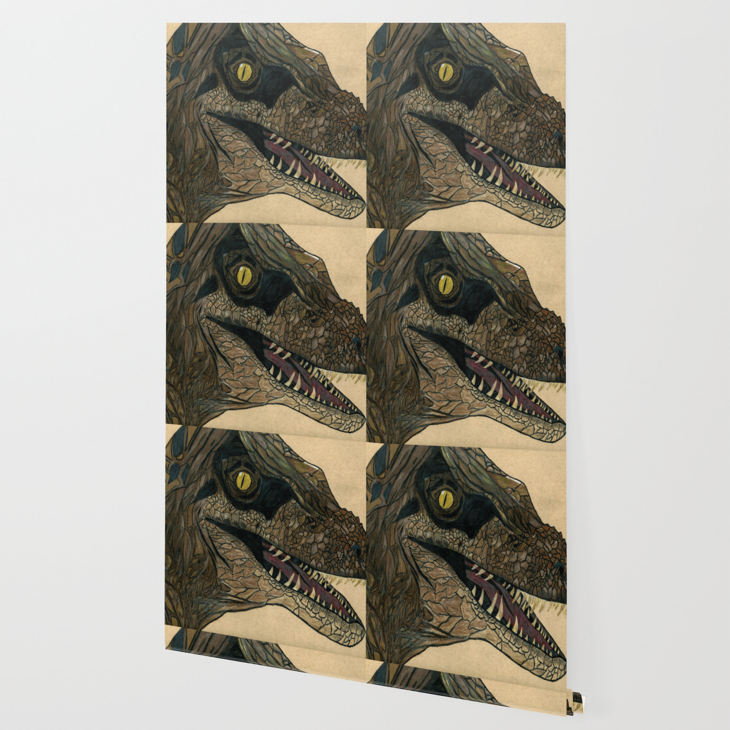Velociraptor Wallpaper By Jordenestes20 Society6