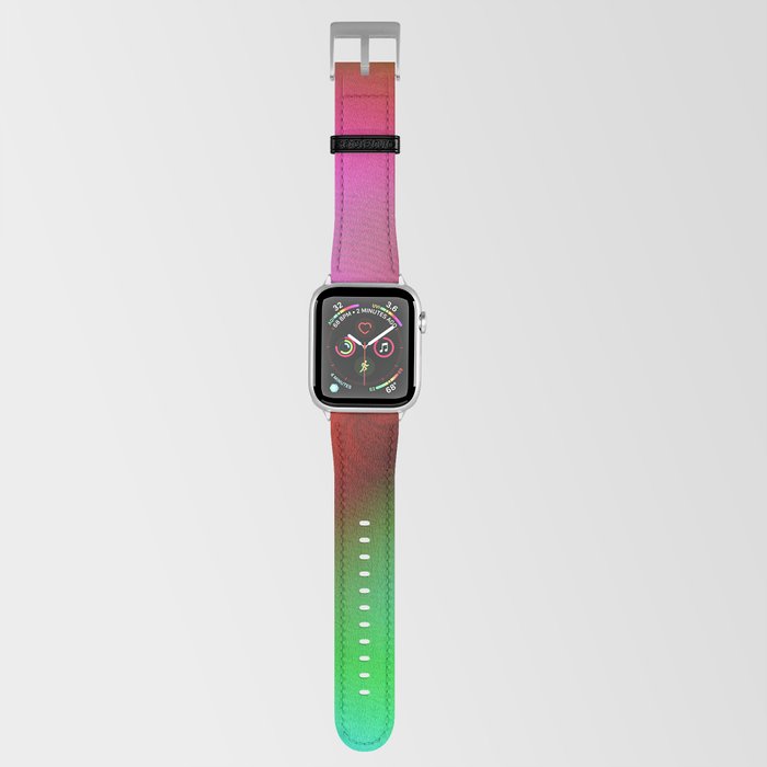 Pink Green Vortex Apple Watch Band