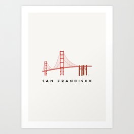 Golden Gate Bridge Art Prints Society6