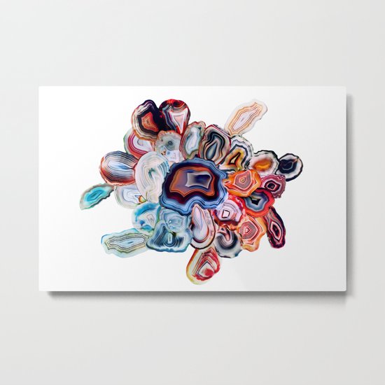 Earth's Loveliness, Agate Collection Metal Print