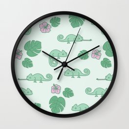 Remi the Chameleon Wall Clock