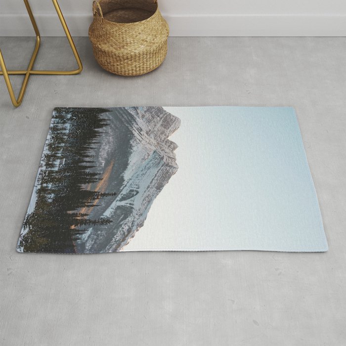 Canmore Mountainscape II | Alberta, Canada | Landscape Photography Rug