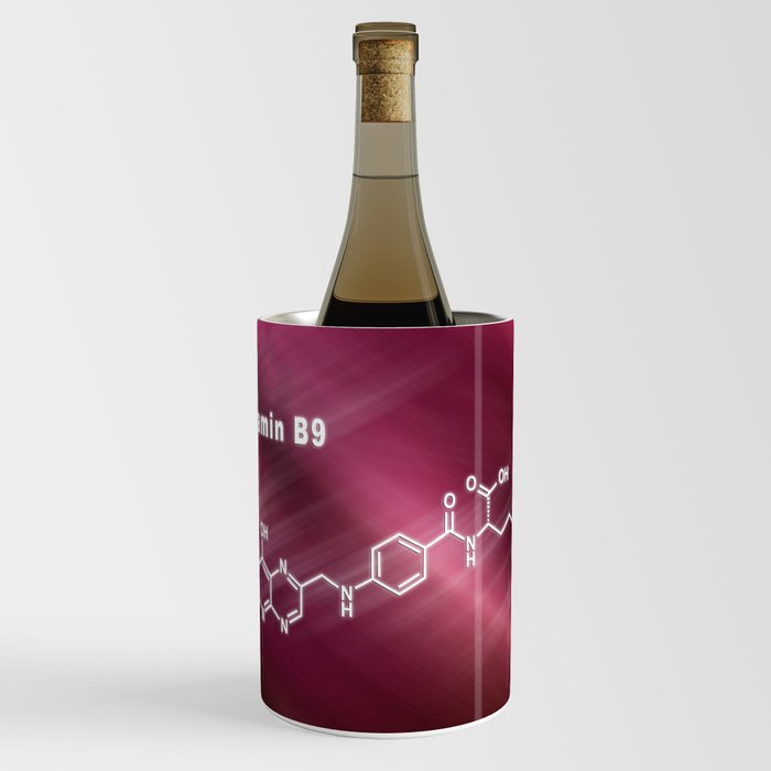 Vitamin B9, folic acid, Structural chemical formula Wine Chiller by