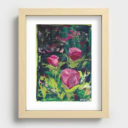 Rose Garden Recessed Framed Print