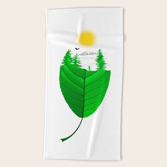 Leaf Beach Towel