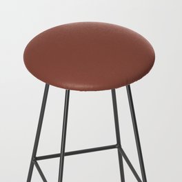 Dark Red Solid Color Pairs PPG Baked Bean PPG1066-7 - All One Single Shade Hue Colour Bar Stool