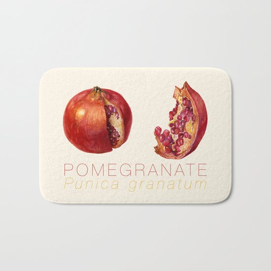 Pomegranate, Punica granatum Bath Mat