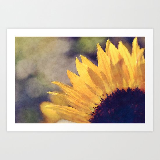 Another sunflower - Flower Flowers Summer Art Print