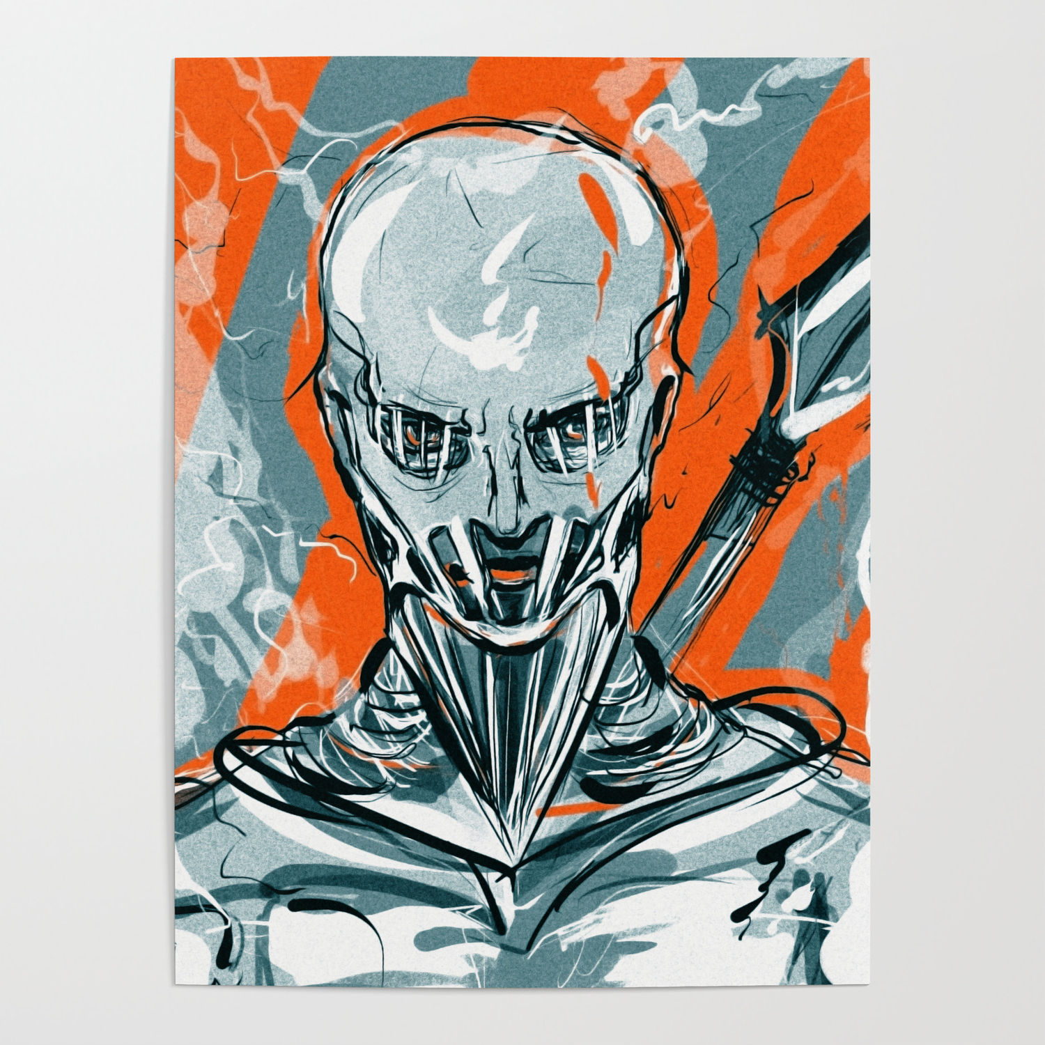 Warhammer Titan Poster By Eismesser Society6 War hammer titan drawing : warhammer titan poster by eismesser