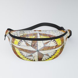 Compass Rose On Brick Street Fanny Pack
