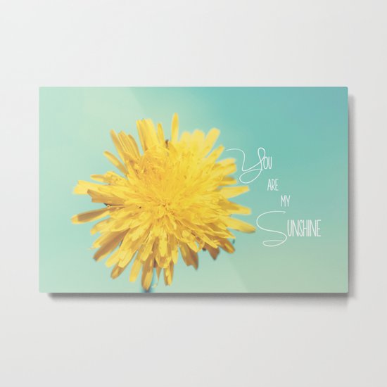 You are my Sunshine Metal Print