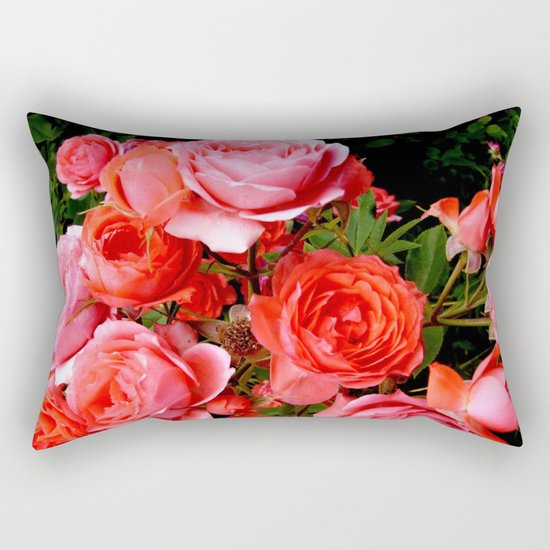 Red Roses Rectangular Pillow