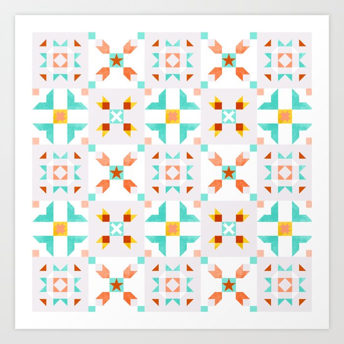 Moroccan pattern no 5 Art Print