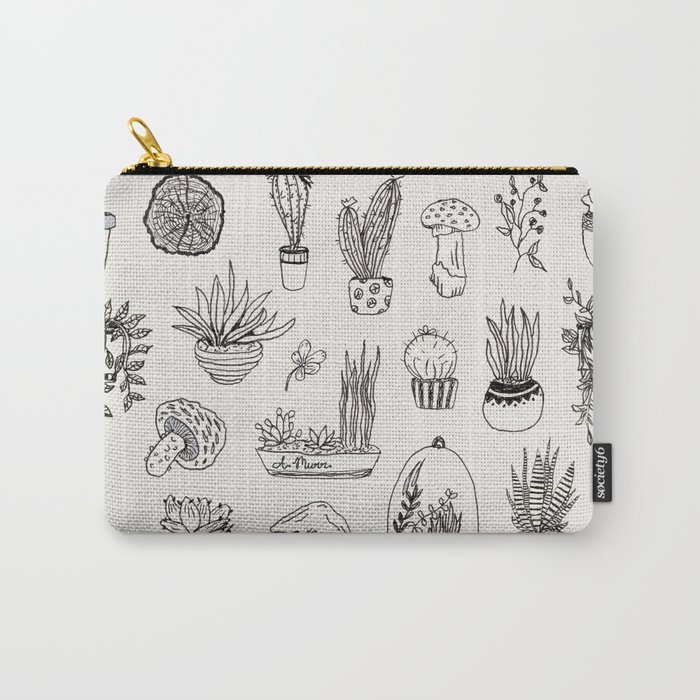 Plant Lines Carry-All Pouch