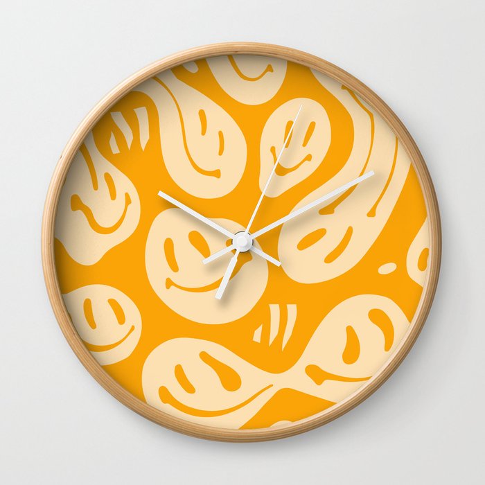 Honey Melted Happiness Wall Clock