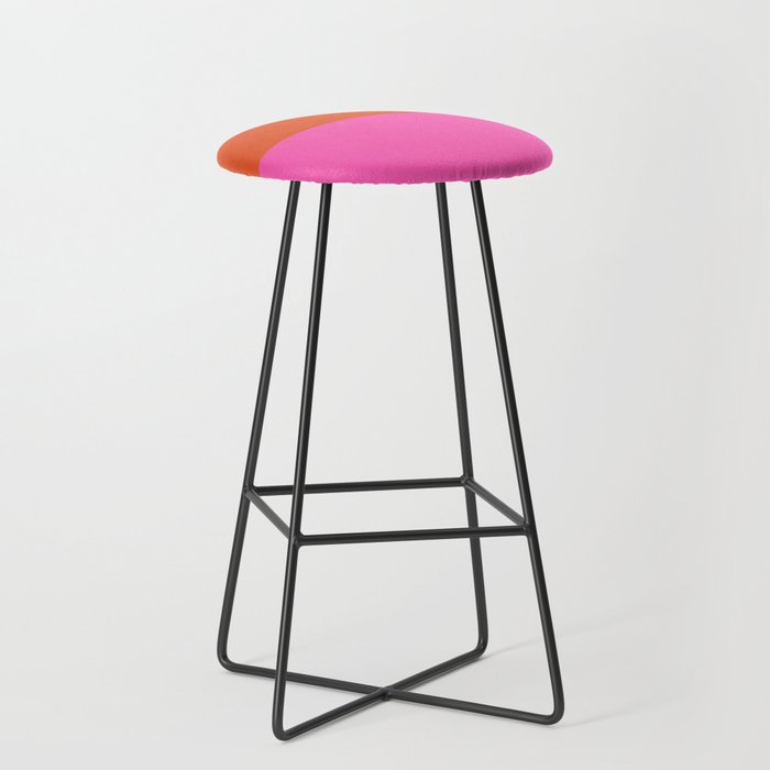 Geometric 72 | Forest and Pink Bar Stool