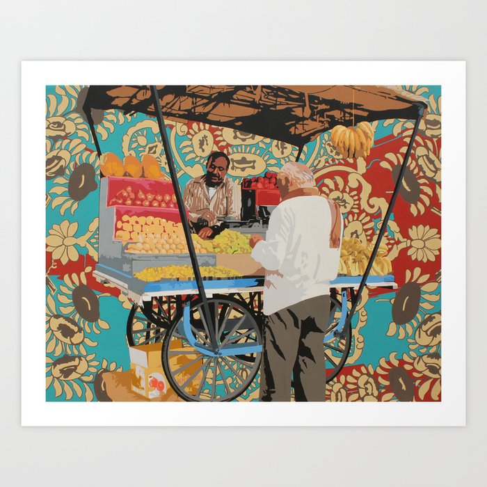 Fruit Seller Art Print By Sohanjakhar Society6