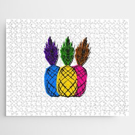 Pineapple 3 Colors Jigsaw Puzzle