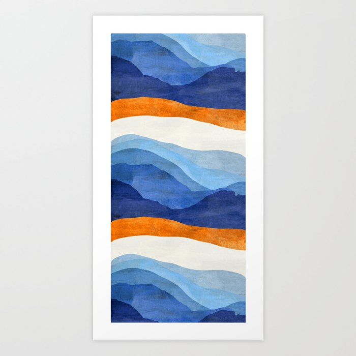 Mountains in the Morning Art Print