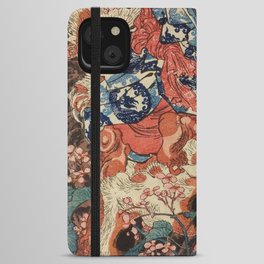 Traditional Samurai Warrior Utagawa Kuniyoshi iPhone Wallet Case