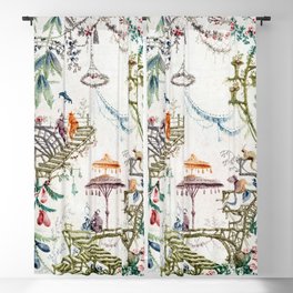Enchanted Forest Chinoiserie Blackout Curtain