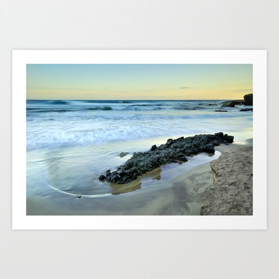Volcanic Aligator Art Print