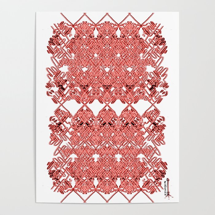 Red Lace Royshay  Poster
