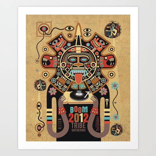 Mayas Spirit - Boom 2012 Art Print