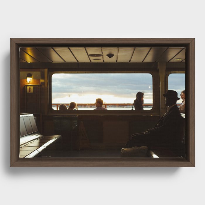 Ferry Trip Framed Canvas