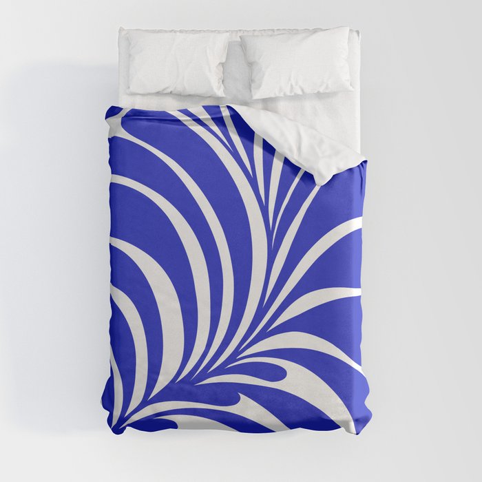 Infinity Blue Leaf - Matisse Duvet Cover