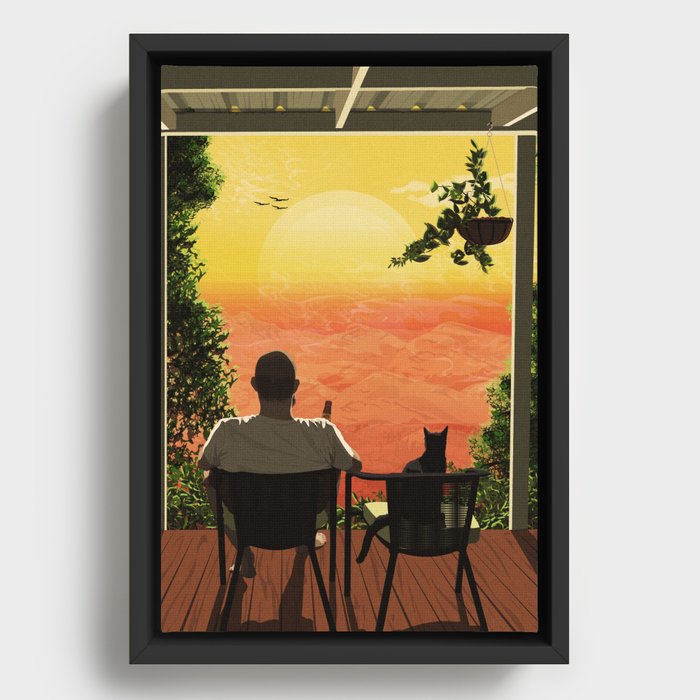 Sundowner Framed Canvas