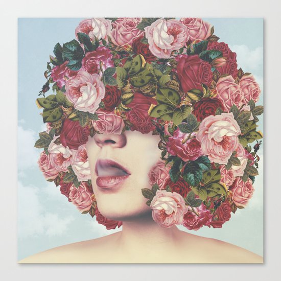 Natural Afrose Canvas Print