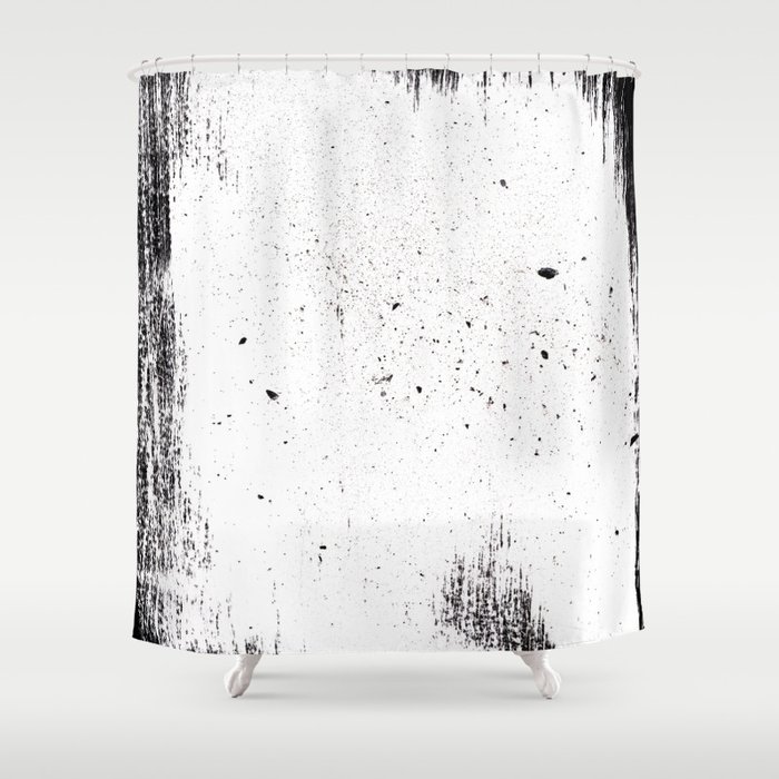 white space Shower Curtain
