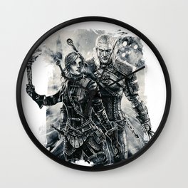Geralt and Cirilla Wall Clock
