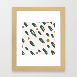 Leaves and Buds Framed Art Print