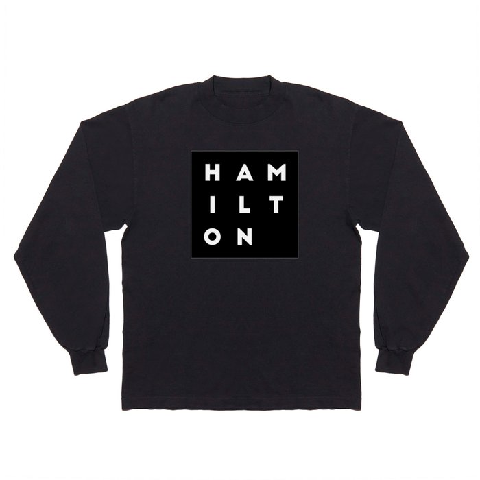 Hamilton | Square and letters | Canada Long Sleeve T Shirt