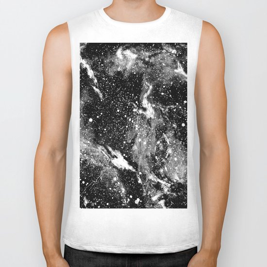 Galaxy (B/W) Biker Tank