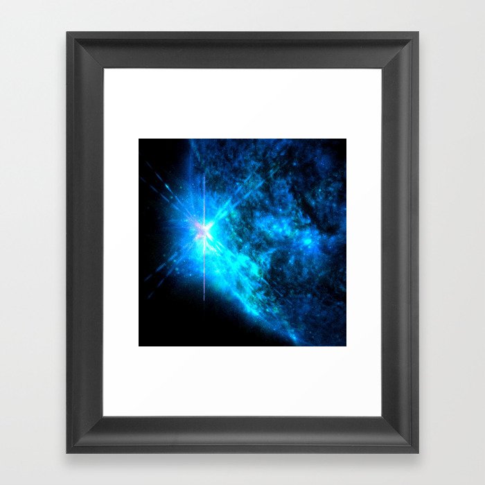 Blue Starlight Framed Art Print