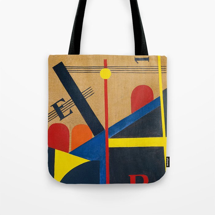 The Big Railroad Picture by Laszlo Moholy-Nagy Tote Bag