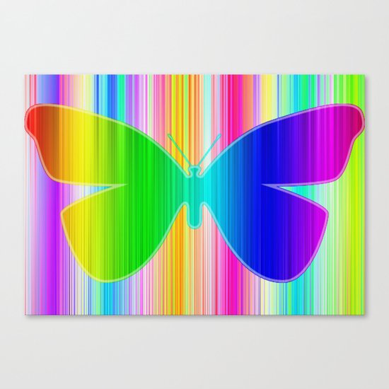 Colored butterfly Canvas Print