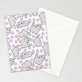 Angry Cat Candy Hearts Stationery Cards