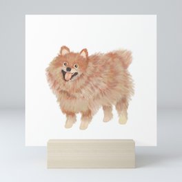 Pomeranian Illustration Mini Art Print