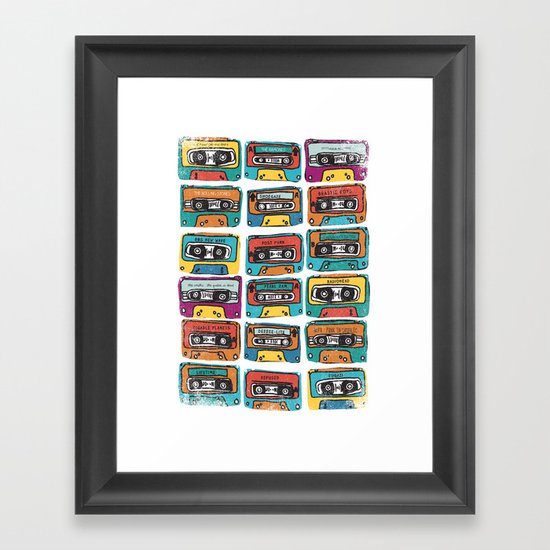 MIXTAPE - ANALOG zine Framed Art Print