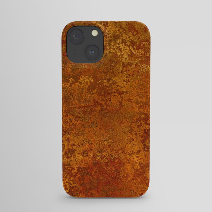 Vintage Copper Rust, Minimalist Art iPhone Case
